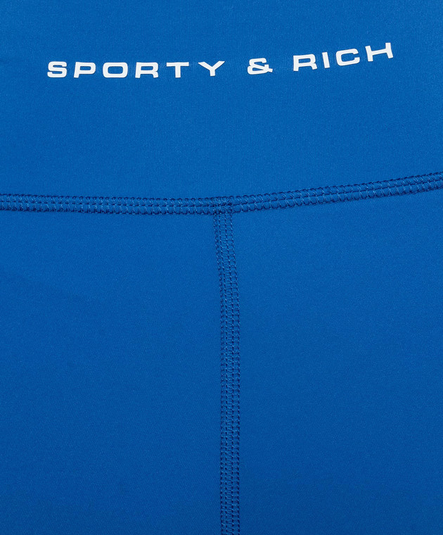 Sporty & Rich Синие леггинсы PA04582315BL167 изображение 5