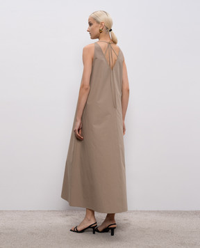 Agnona Коричнева сукня максі TR1109YU2114
