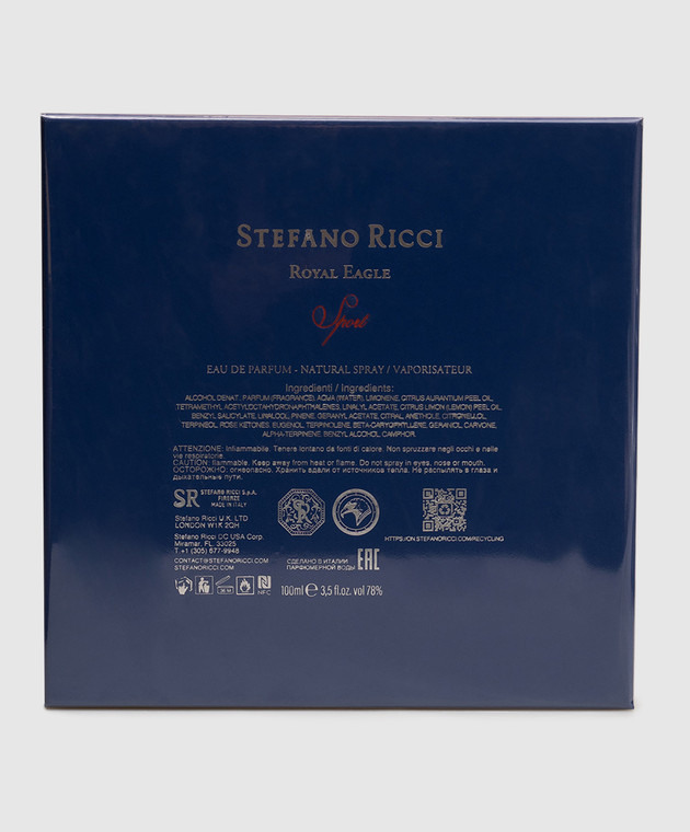 Stefano Ricci Парфумована вода Royal Eagle Sport з фактурною емблемою 100 мл PM100RESP зображення 4