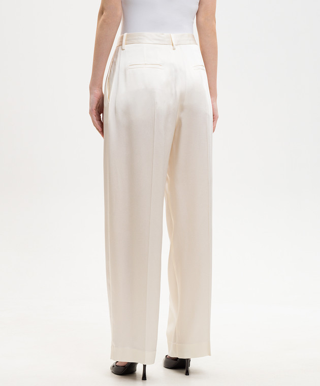 Victoria Beckham Штани кольору айворі 1226WTR002857P зображення 3