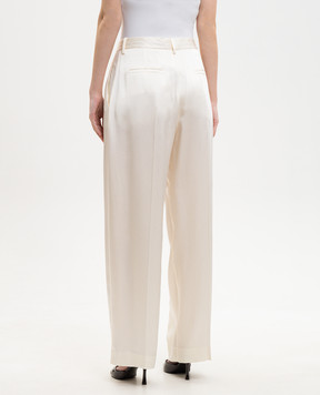 Victoria Beckham Штани кольору айворі 1226WTR002857P