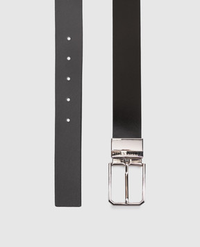 Trussardi Двухсторонний кожаный ремень с логотипом B353B000046NMER01L60