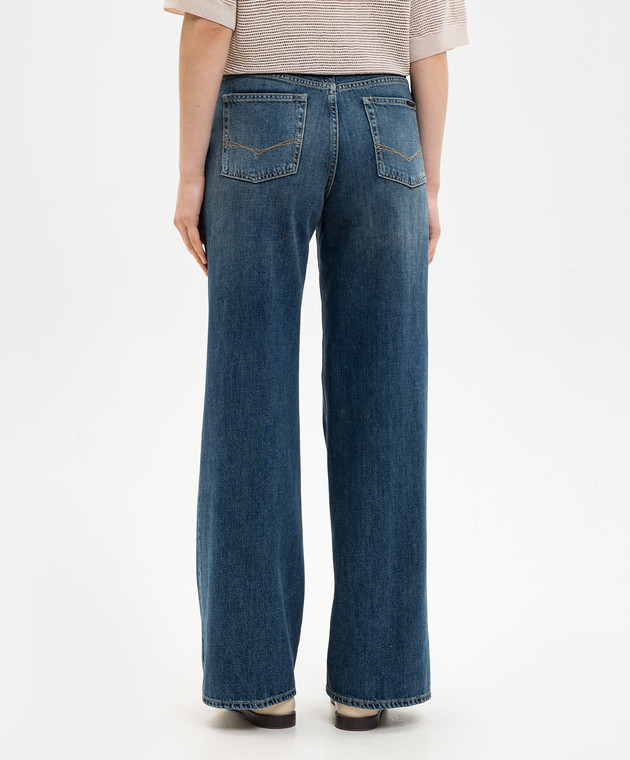 Peserico Сині джинси з патчем логотипа A04256L86Q04946 зображення 4