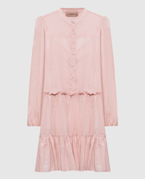 Twinset Рожева сукня з металевим логотипом 261TF2050