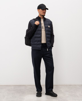 Moncler Бежевая футболка с принтом логотипа L10918C0001389BAL