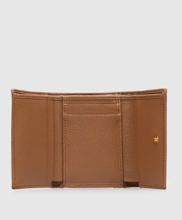 Dolce&Gabbana Коричневе шкіряне портмоне Dauphine BI0770A1001 зображення 3