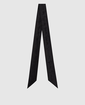 Givenchy Чорна стрічка твіллі із шовку 710010981003