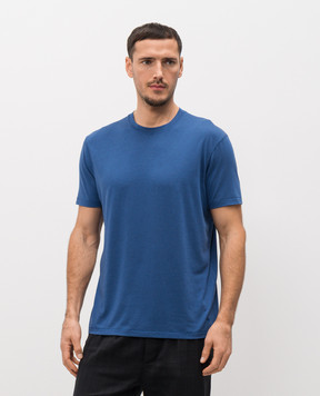 Tom Ford Синя футболка з монограмою JCS004JMT012