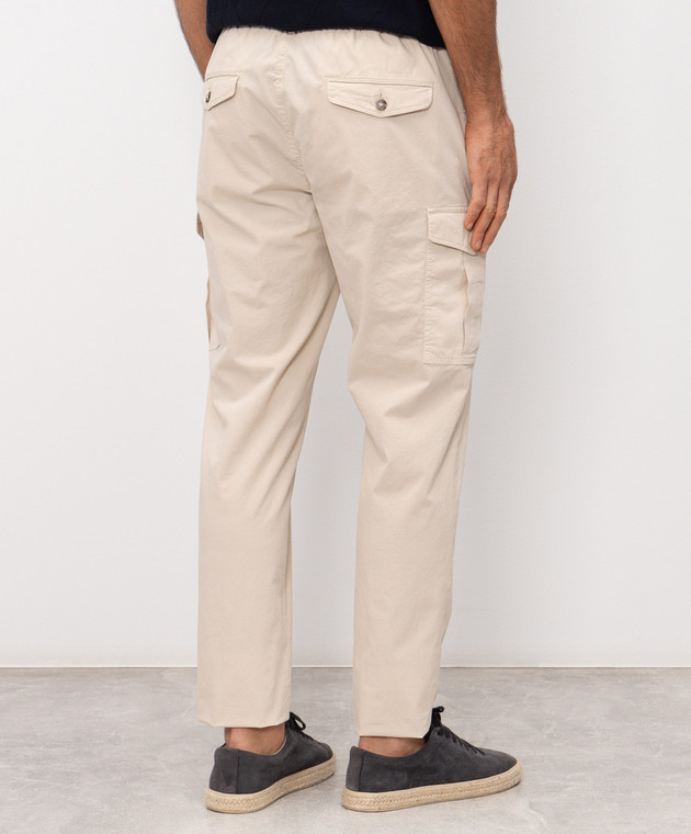 Peserico Бежевые карго с нашивкой логотипа R54727T23D00800 изображение 4