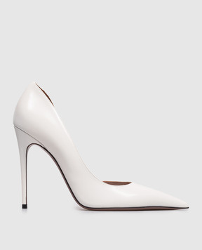 Paris Texas Белые кожаные глянцевые туфли VERA PX1854XSZT1