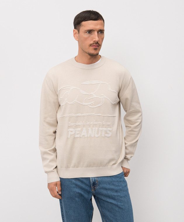 Iceberg Бежевий джемпер з візерунком A0067604 зображення 3