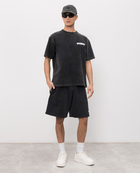 Misbhv Чорна футболка з принтом логотипа 230M106