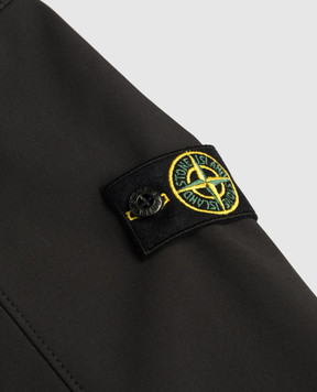 Stone Island Дитяча чорна куртка з логотипом L1S164100001S0A2268