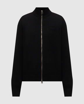 Givenchy Черный кардиган из шерсти и кашемира BMK01H4YRM
