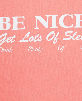 Sporty & Rich Дитячий рожевий утеплений світшот Be Nice WS076712003PI22