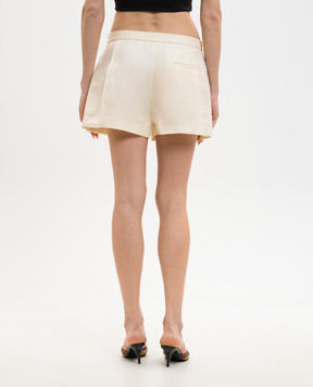 Khaite Желтые шорты из льна Blane 3195218