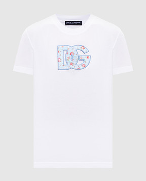 Dolce&Gabbana Біла футболка з монограмою DG F8V42ZGDDLX