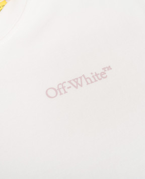 Off-White Дитяча біла футболка з принтом логотипа 44GAA001S26J008