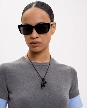 Juun.j Чорний ланцюжок з підвісками JW618ZW045