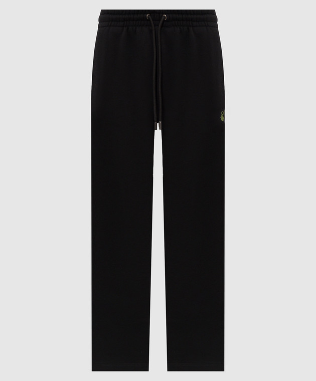 Off-White Черные спортивные брюки с принтом Spices Arrow 44MCH05AF26F005