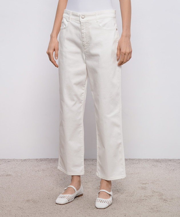 Momoni Джинсы Aidan цвета айвори MOPA01841MO изображение 3