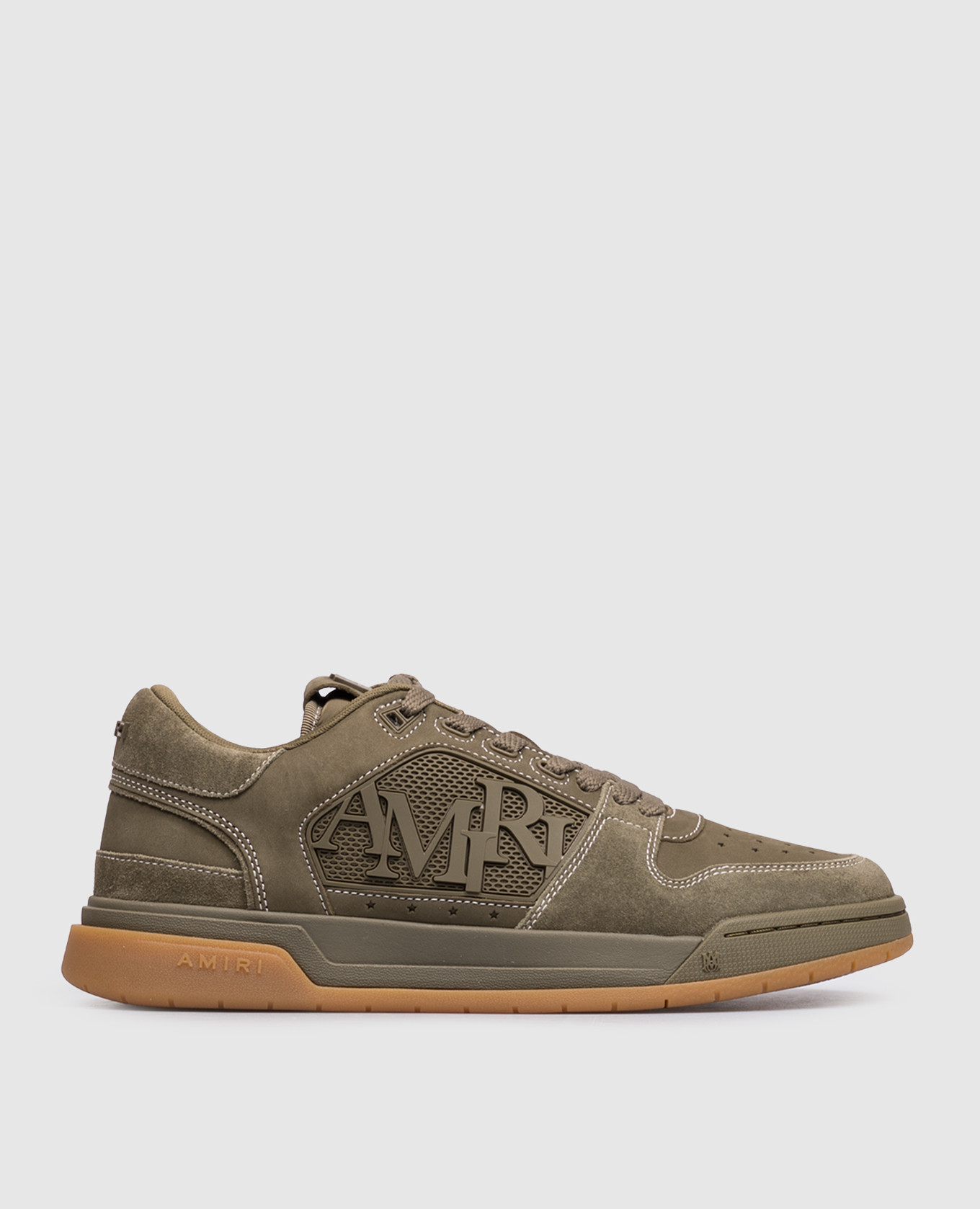 Кожаные кроссовки CLASSIC LOW цвета хаки