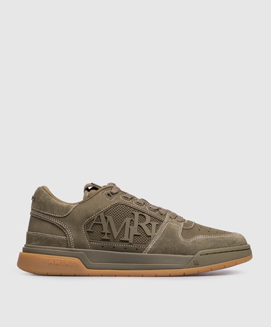 Кожаные кроссовки CLASSIC LOW цвета хаки