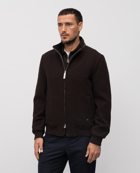 Stefano Ricci Коричневая куртка из шерсти MDJ4300212W0001P