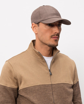 CAPOBIANCO Коричнева кепка з вовни 20MC1UN00