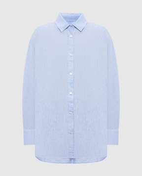 Woolrich Голубая рубашка с льном CFWWSI2013FRUT5295