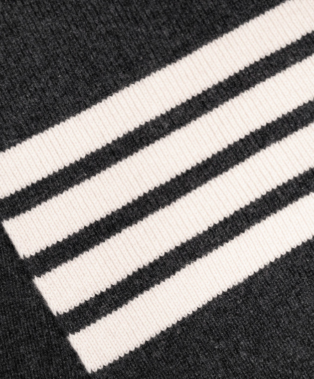 Thom Browne Темно-серый шарф из кашемира MKS026A00011 изображение 3