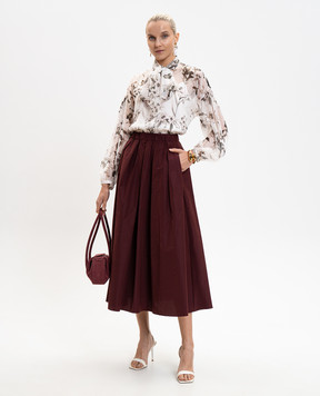 Max Mara Weekend Бордова спідниця WKDCURVATO WKDCURVATO