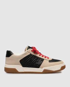 Valentino Бежеві замшеві кросівки Sparry з логотипом 8Y2S0M78ZZM