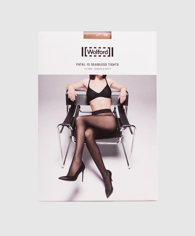 Wolford Колготы FATAL бежевого цвета 15 den 18076