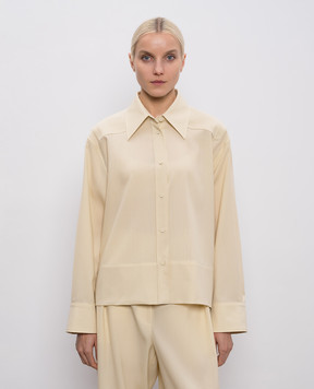 Jil Sander Жовта сорочка з вовни J01DL0179J40171