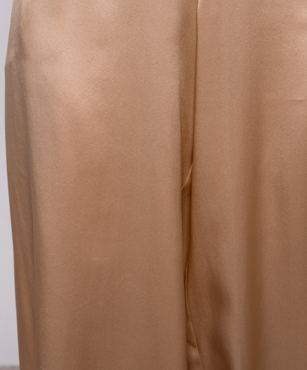 Ermanno Scervino Бежеві штани із шовку D482P764NXE зображення 5