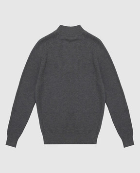 Brunello Cucinelli Детский серый джемпер B29M40004B