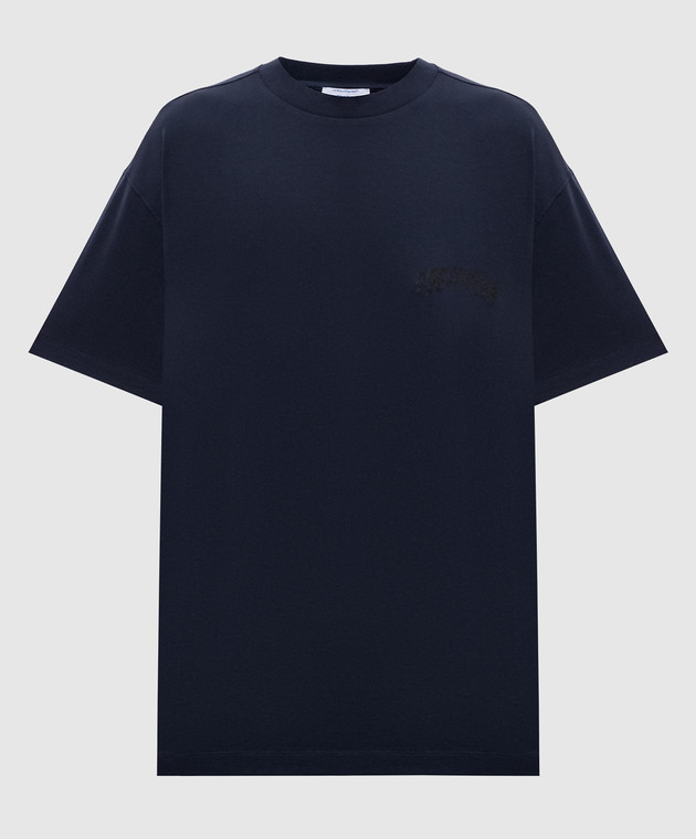 Off-White Синяя футболка Paisley Arrow 2FA00427T