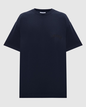 Off-White Синяя футболка Paisley Arrow 2FA00427T