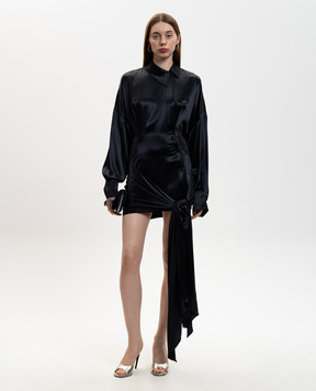 The Attico Чорна сукня міні 260WCA00464VVV102AA