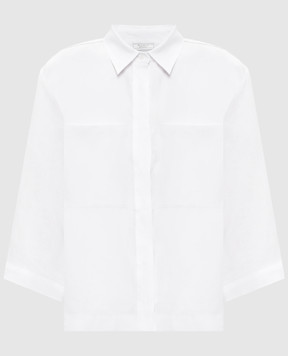 Peserico Біла сорочка з льону S0600202647