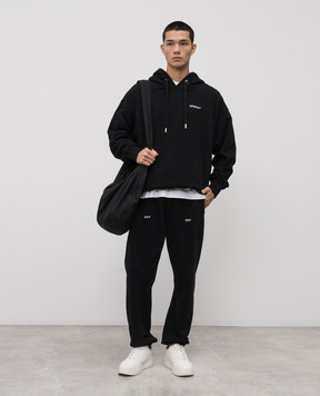 Off-White Чорне худі Landscape Arrow 44MBB085F5F008