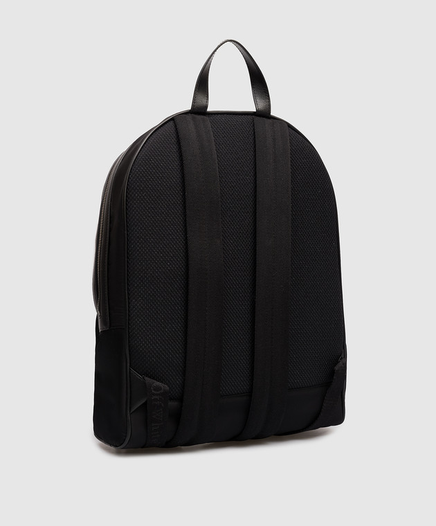 Off-White Чорний рюкзак Core з логотипом OMNB109C99FAB001 зображення 3