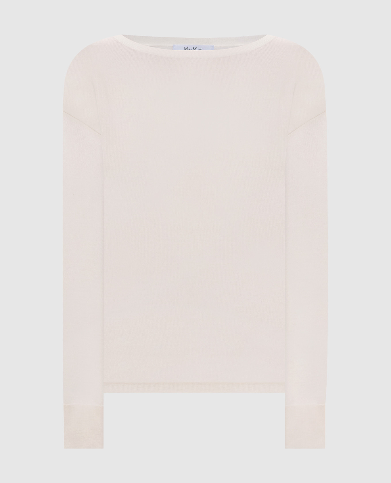 Бежевый джемпер BELLA из кашемира и шелка