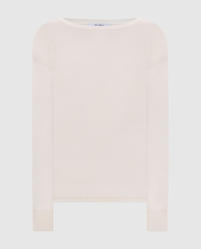 Max Mara Бежевий джемпер BELLA з кашеміру та шовку MXPTABELLA