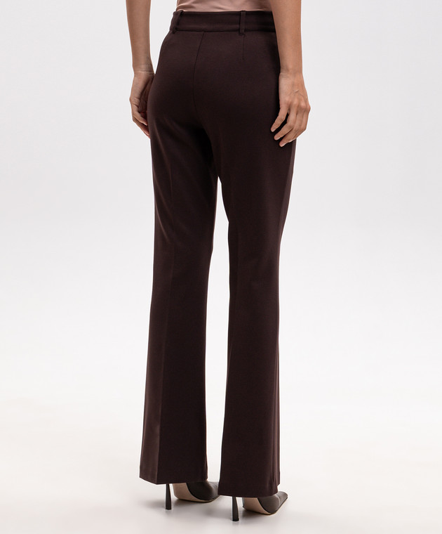 Twinset Коричневые брюки-клеш 262AP2521 изображение 4