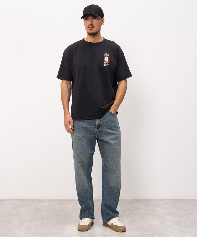 Rhude Черная футболка Fumar RHSS26TT07012 изображение 2
