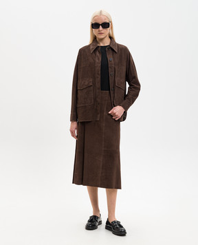 ARMA Коричнева замшева сорочка Kaylee 024L26102502