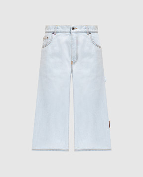 Off-White Блакитні джинсові кюлоти 2YA06CF25DEN001