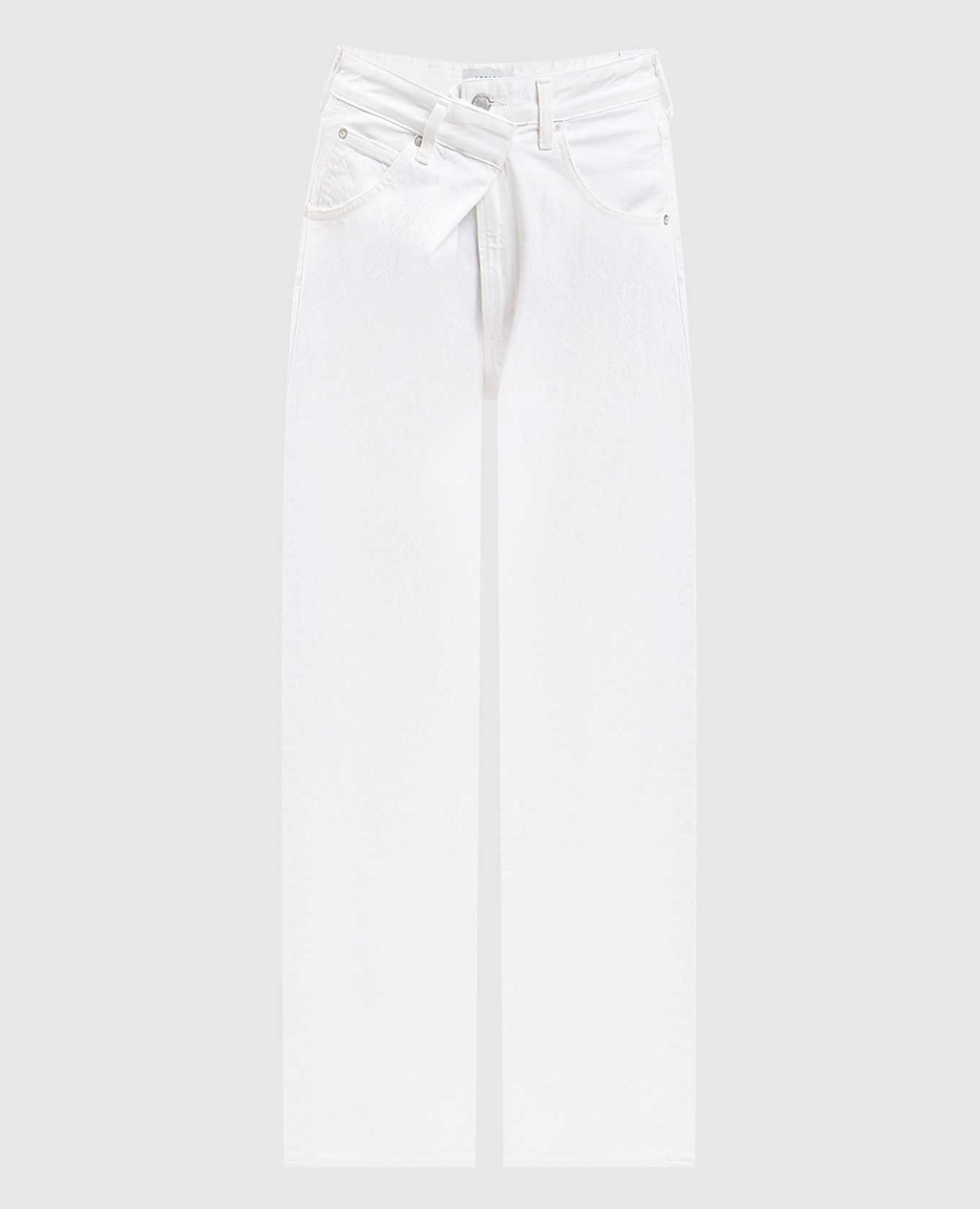 

Белые джинсы Vana Fold, Белый, Широкие джинсы